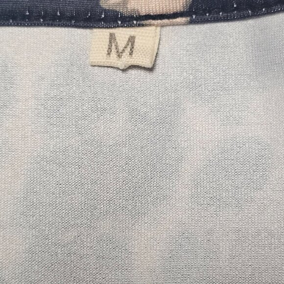 Women's Vibrant Leopard Print Babydoll Tunic Top Long Sleeve Empire Waist M - Picture 3 of 6